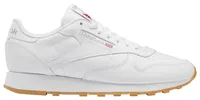 Reebok Mens Reebok Classic Leather - Mens Running Shoes White/White Size 08.0