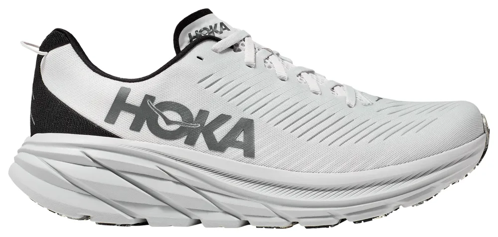 HOKA Mens HOKA Rincon 3 - Mens Running Shoes Grey/White Size 10.0