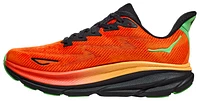 HOKA Mens HOKA Clifton 9 - Mens Running Shoes Orange/Black/Red Size 12.0