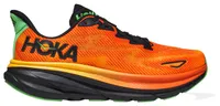 HOKA Mens HOKA Clifton 9 - Mens Running Shoes Orange/Black/Red Size 12.0