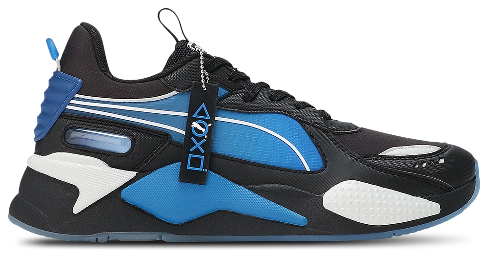 PUMA Mens RS-X PlayStation - Shoes Black/Grey/Blue