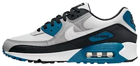 Nike Mens Nike Air Max 90 - Mens Shoes Grey/White/Blue Size 12.0