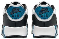 Nike Mens Nike Air Max 90 - Mens Shoes Grey/White/Blue Size 12.0