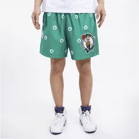 Pro Standard Mens Celtics Mini Logo Woven Shorts - Green/Green