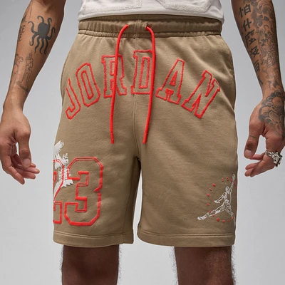 Jordan Mens Jordan LB Gel Fleece Shorts - Mens Kahki/Khaki Size XXL