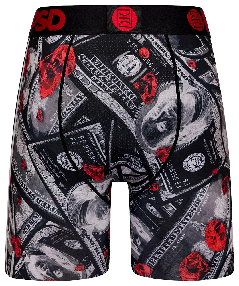 PSD Mens Blood Diamonds Underwear - Grey/Black/Red