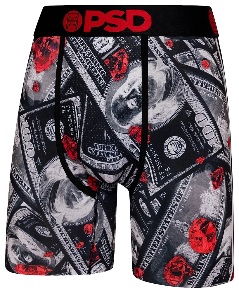 PSD Mens Blood Diamonds Underwear - Grey/Black/Red