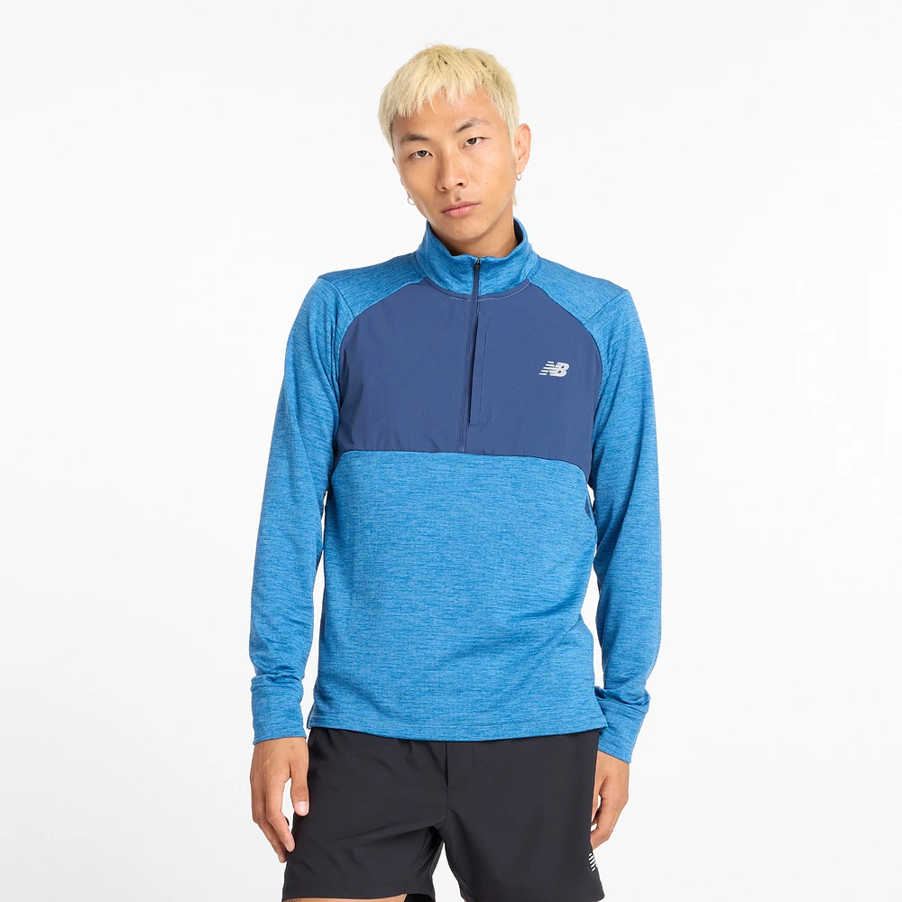 New Balance Mens New Balance Athletics Heat Grid 1/2 Zip