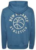 New Balance Mens Athletics Relaxed 550 League Hoops Hoodie - Heron Blue