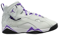 Jordan Girls True Flight - Girls' Grade School Shoes Gray/Purple