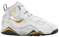 Jordan Boys Jordan True Flight - Boys' Preschool Basketball Shoes White/Yellow Ochre/Black Size 11.0