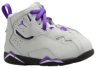Jordan Girls True Flight - Girls' Toddler Shoes Gray/Purple