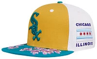 Pro Standard Pro Standard White Sox State Flower Brim Wool Snapback - Adult Yellow/White/Teal Size One Size