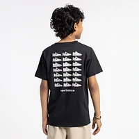 New Balance Boys Stacked Shoe Graphic T-Shirt - Boys' Grade School Black/White