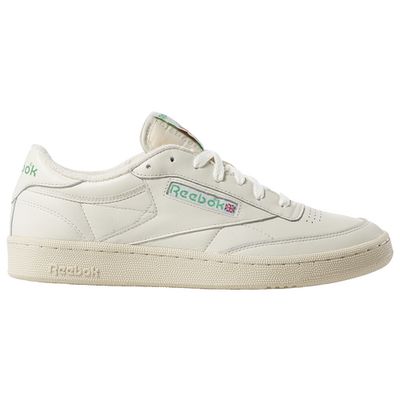 Reebok Club C 85 Vintage White & Green Shoes - Size 4 1/2 - White - Casual Shoes at Zumiez