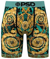 PSD Mens Regal Cheetah Underwear - Teal/Gold