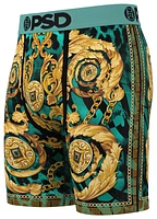 PSD Mens Regal Cheetah Underwear - Teal/Gold