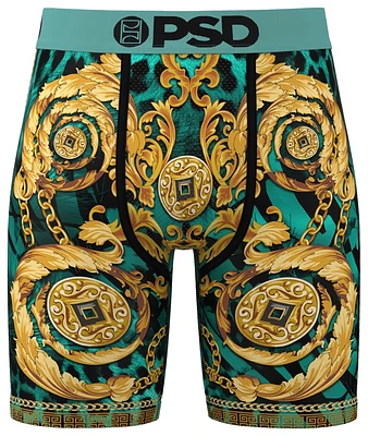 PSD Mens Regal Cheetah Underwear - Teal/Gold