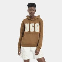 UGG Womens Rey Uggfluff Logo Hoodie