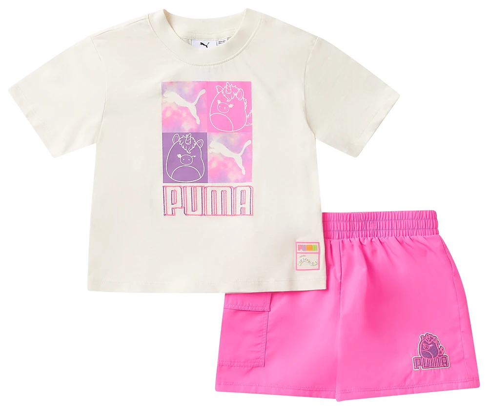 PUMA x Squishmallows 2PC T-Shirt/Shorts Set - Girls' Toddler