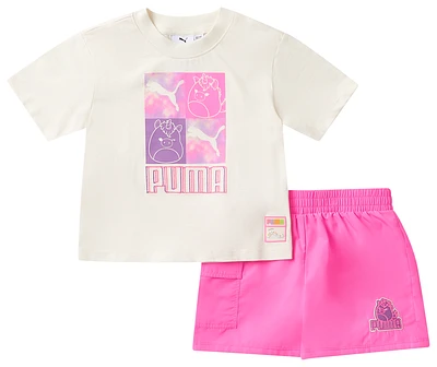 PUMA x Squishmallows 2PC T-Shirt/Shorts Set - Girls' Toddler