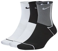 Nike Womens Nike Everyday Plus Lightweight Ankle Socks 3PK - Womens Multi Size M