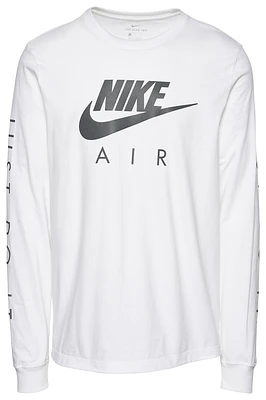 Nike Mens Air Long Sleeve T-Shirt - White/Black