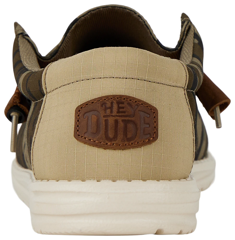 HEYDUDE Mens Wally - Shoes Brown/Green