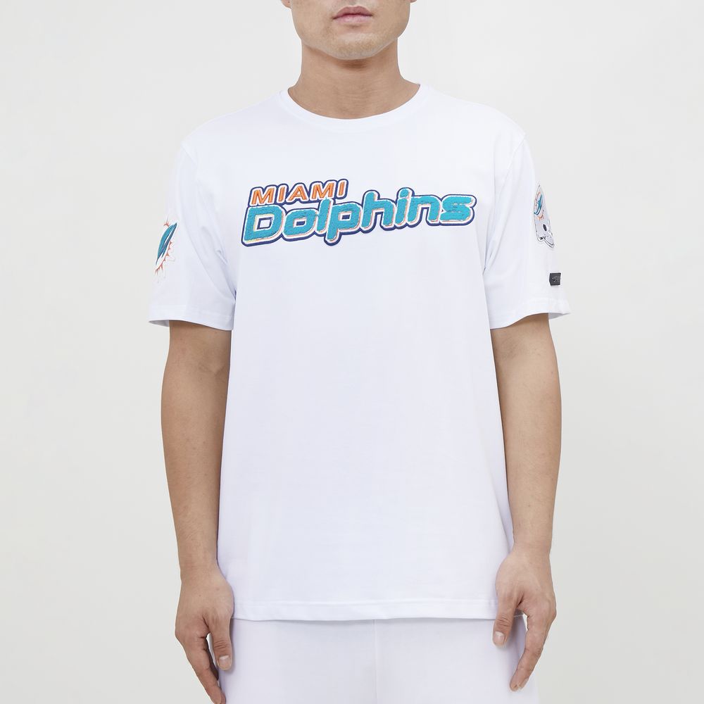 Men's Pro Standard White Miami Dolphins Mash Up T-Shirt