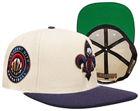 Pro Standard Pro Standard Pelicans Championship Evolution Wool Snapback - Adult Eggshell/Midnight Navy Size One Size