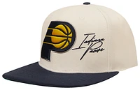 Pro Standard Pro Standard Pacers Championship Evolution Wool Snapback - Adult Eggshell/Midnight Navy Size One Size