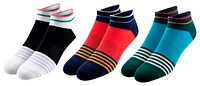 Pair Of Thieves Mens Pair Of Thieves Stripes 3-Pack Ankle - Mens White/Blue/Green Size L