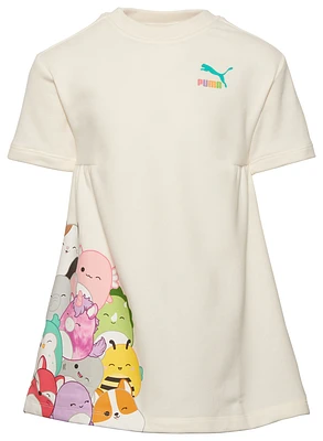 PUMA Girls x Squishmallows French Terry S/S High-Neck Dress - Girls' Preschool White/Multi