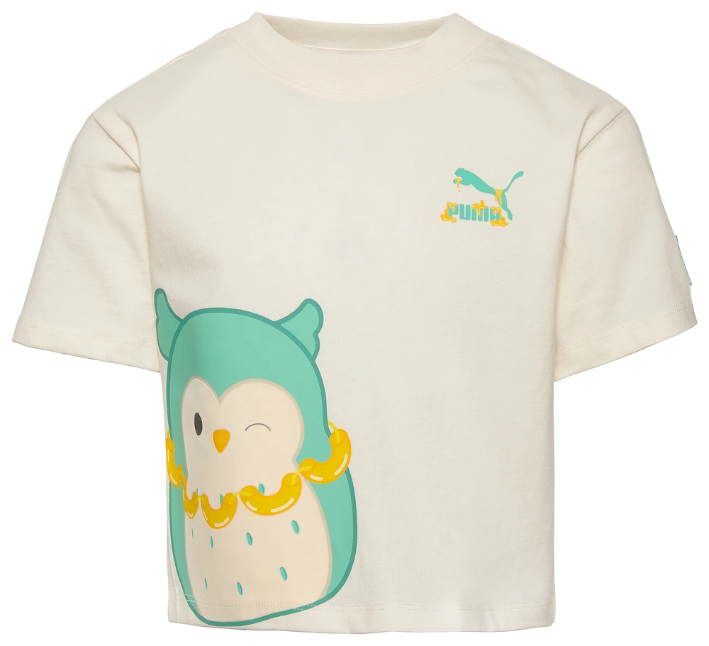 PUMA Girls X Squishmallows Jersey Fashion T-Shirt - Girls' Preschool Teal/White
