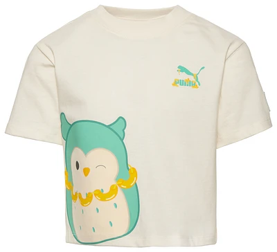 PUMA Girls X Squishmallows Jersey Fashion T-Shirt - Girls' Preschool Teal/White