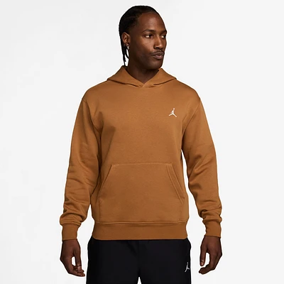 Jordan Mens Essential Fleece Pullover - White/Brown