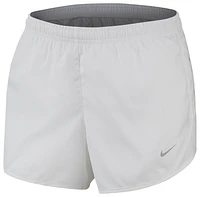 Nike Girls Nike Tempo Shorts - Girls' Grade School White/White/White Size L