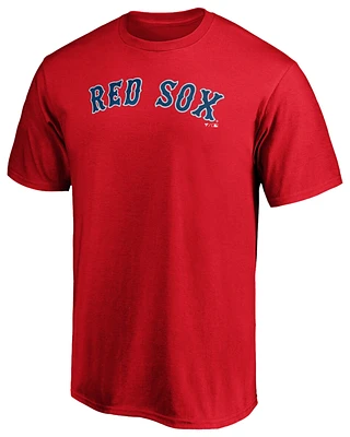 Fanatics Mens Red Sox Official Wordmark T-Shirt