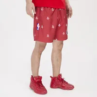 Pro Standard Mens Pro Standard Rockets Mini Logo Woven Shorts - Mens Red/Red Size M