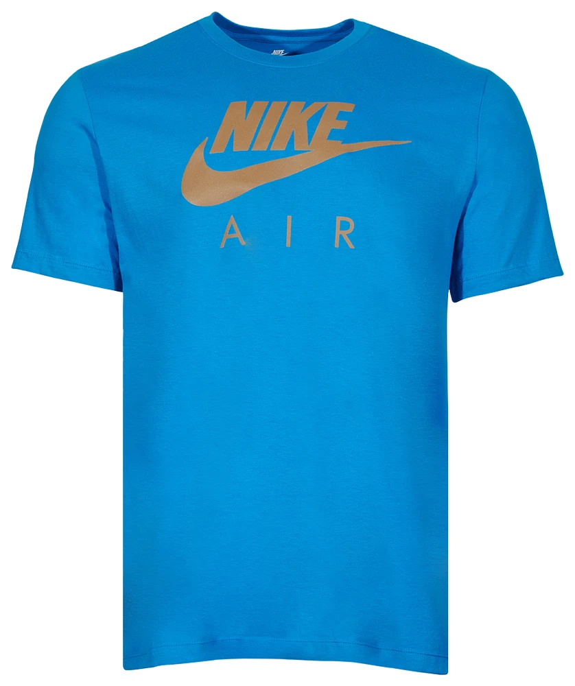 Nike Mens Nike Air Reflective T-Shirt - Mens Gold/Blue Size S