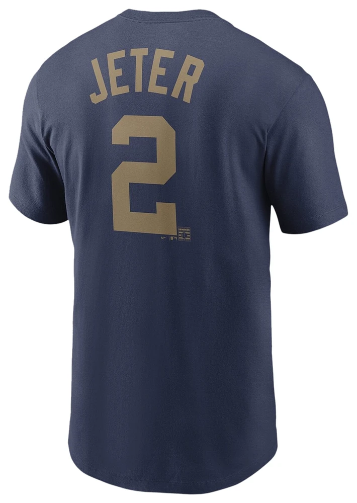 Nike Mens Derek Jeter Nike Yankees Player Name & Number T-Shirt - Mens Navy/Navy Size S