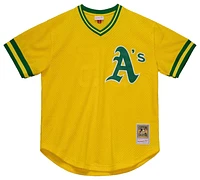 Mitchell & Ness Mens Athletics BP Pullover Jersey - Yellow