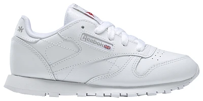 Reebok Boys Classic Leather - Boys' Preschool Shoes White/White