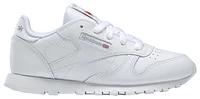 Reebok Boys Reebok Classic Leather - Boys' Preschool Shoes White/White Size 13.0