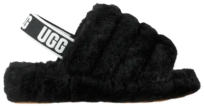 UGG Womens UGG Fluff Yeah Slides - Womens Shoes Black/Black Size 05.0