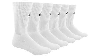 adidas 3-Stripe Performance Cushion Crew Socks - Men's