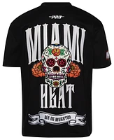 Pro Standard Mens Miami Heat Rib Cage Drop Shoulder T-Shirt - Black/Multi