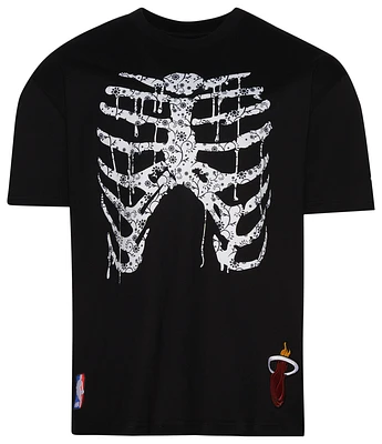 Pro Standard Miami Heat Rib Cage Drop Shoulder T-Shirt - Men's