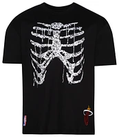 Pro Standard Mens Miami Heat Rib Cage Drop Shoulder T-Shirt - Black/Multi