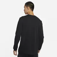 Nike Mens Club Long Sleeve T-Shirt - Black/White